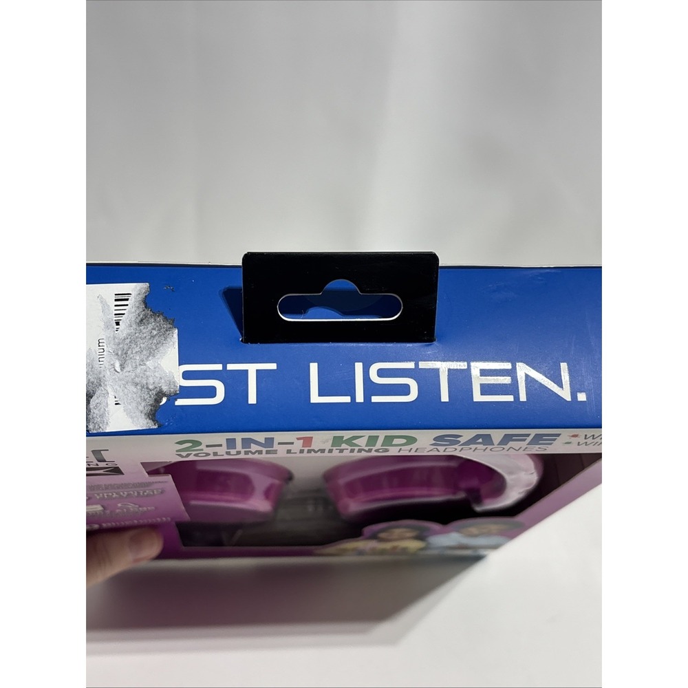 Altec Lansing Kid Safe 2-in-1 Bluetooth Wireless Headphones - Princess Pink - Picture 9 of 9